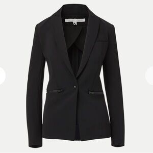 Veronica Beard Iconic Scuba Dickey Jacket Black Size 4